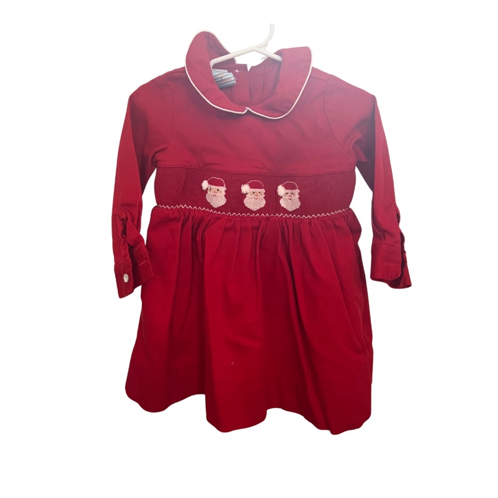 Girls Red Santa Dress